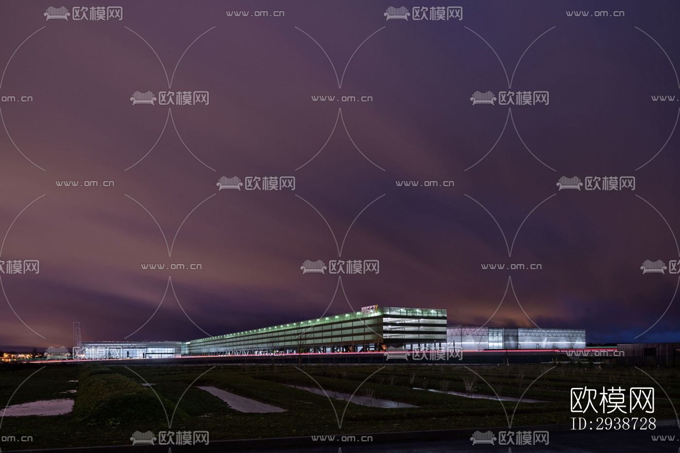 现代展览展厅效果图下载（渲染图9）