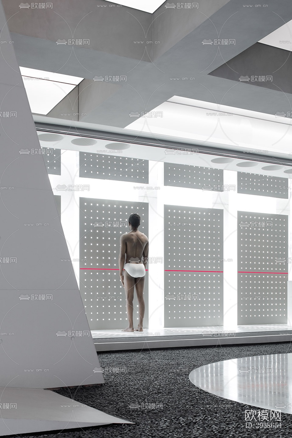 现代展览展厅效果图下载（渲染图14）