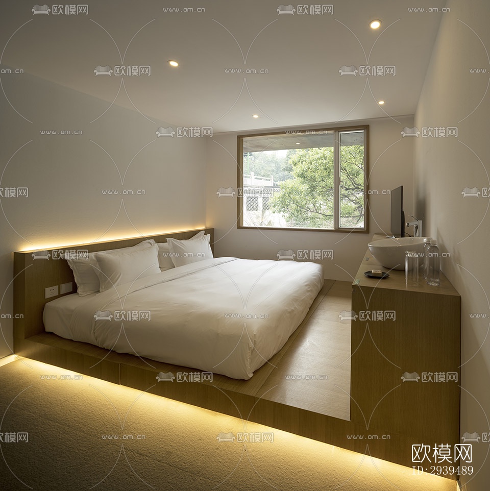 现代酒店民宿效果图下载（渲染图10）