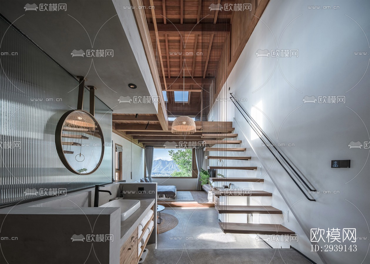 北欧酒店民宿效果图下载（渲染图11）