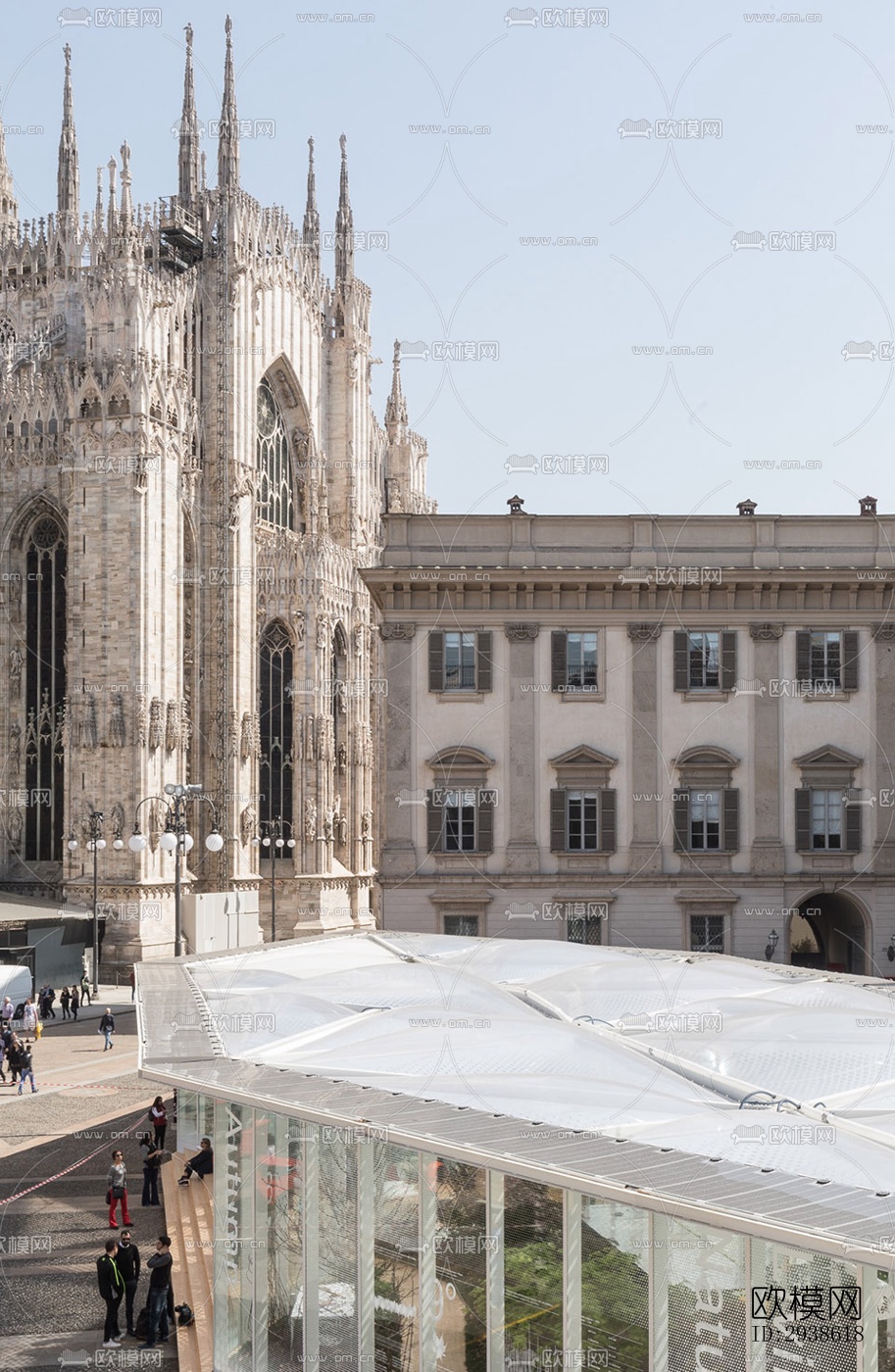 法式展览展厅效果图下载（渲染图15）