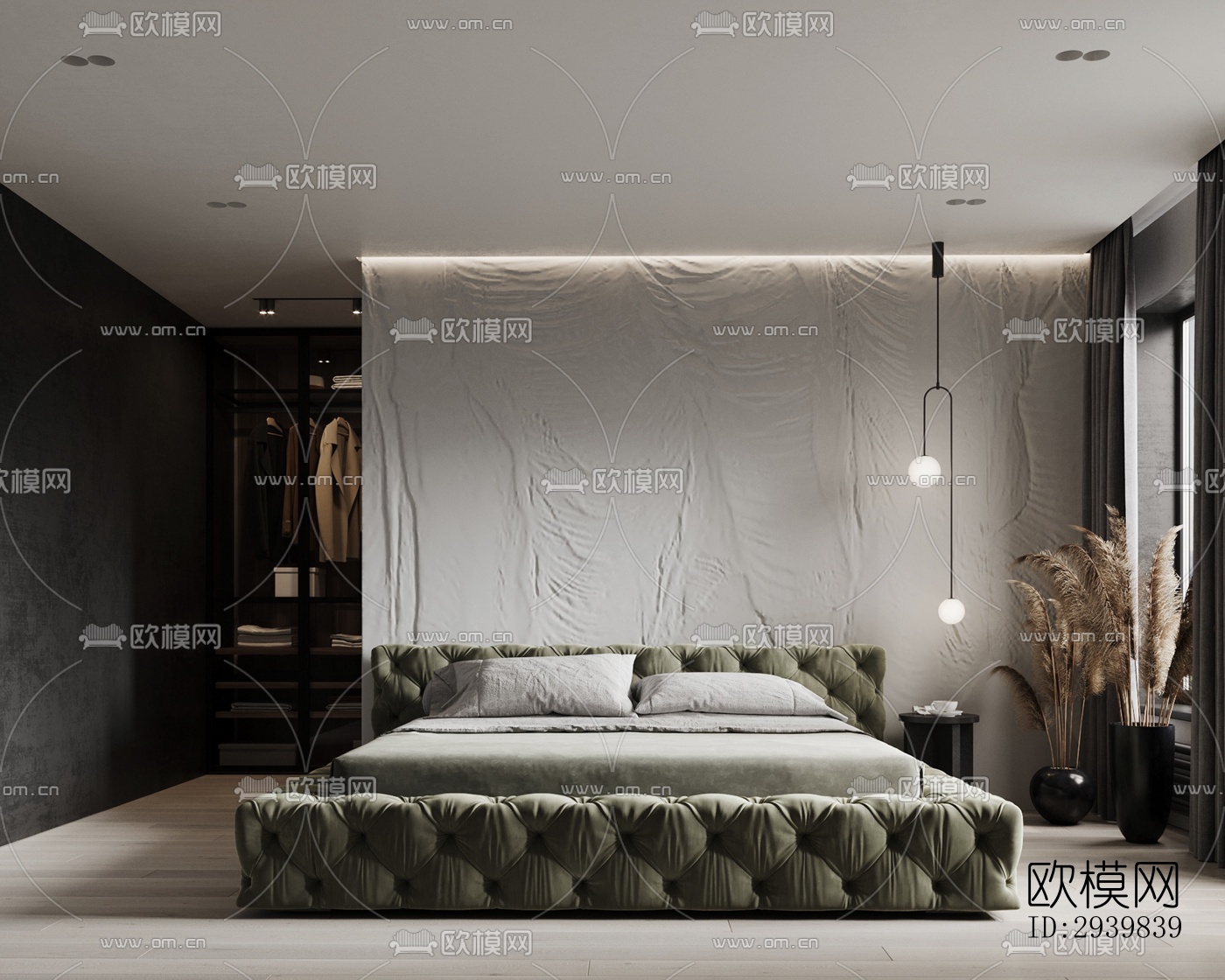 现代公寓效果图下载（渲染图9）