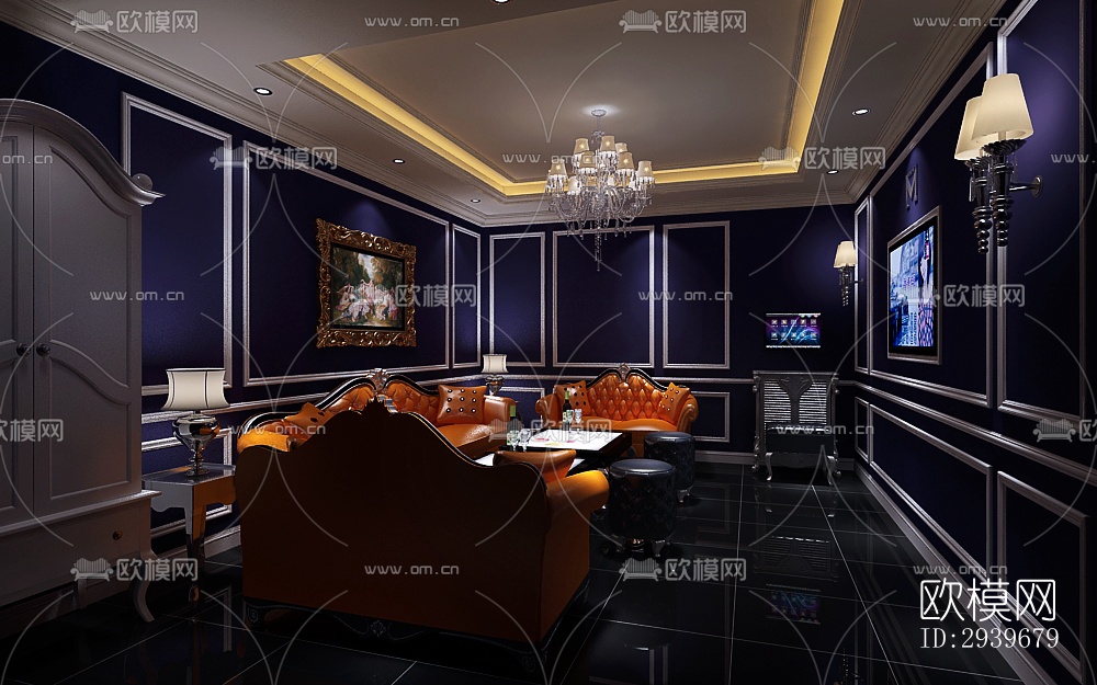 工业风KTV效果图下载（渲染图5）