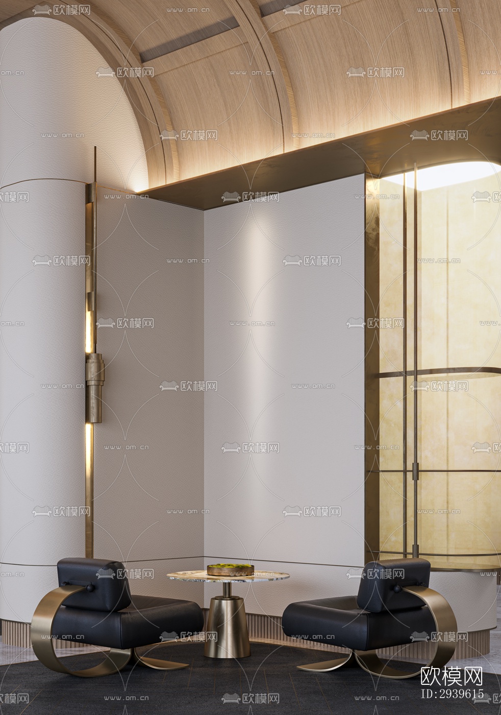 现代酒店民宿效果图下载（渲染图10）