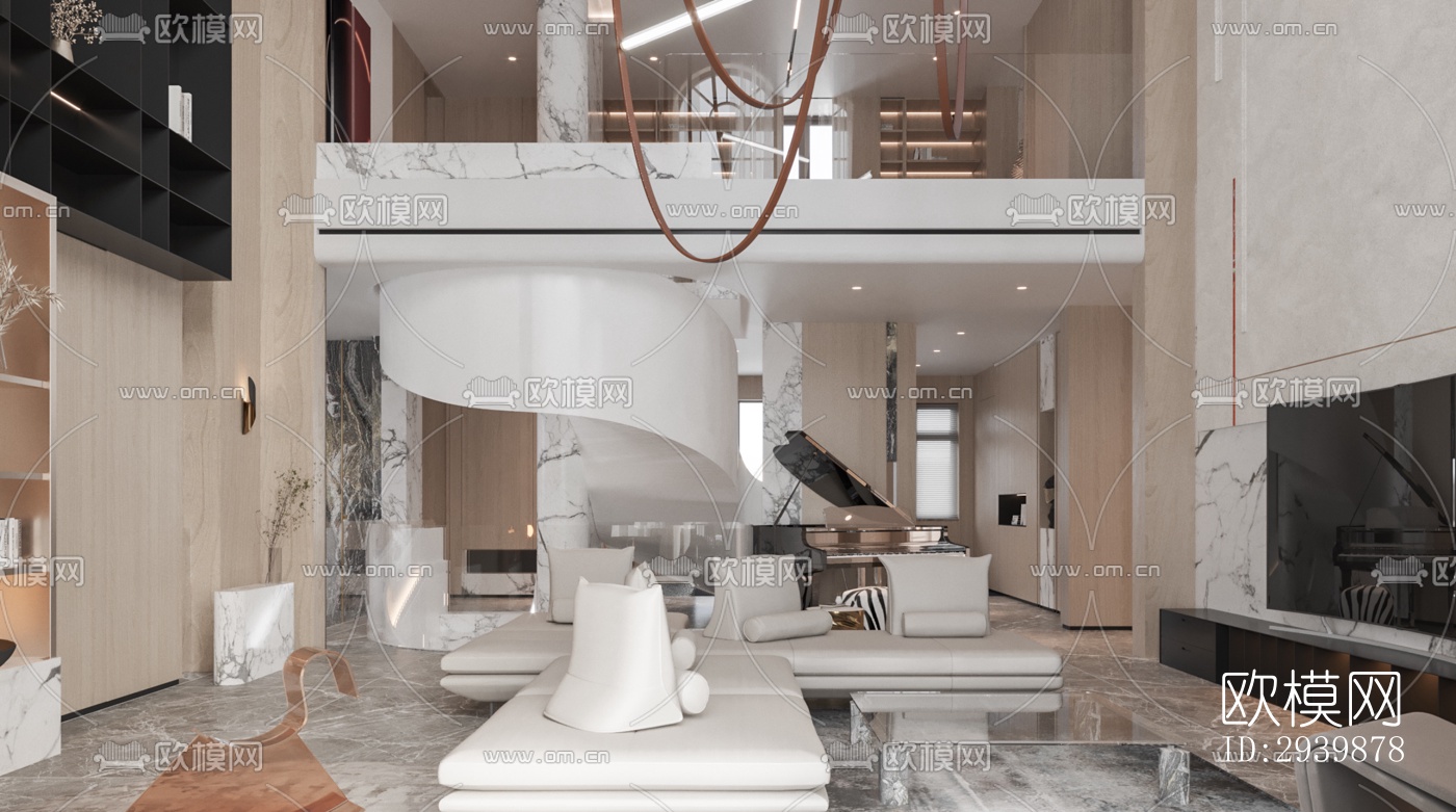 现代别墅效果图下载（渲染图6）