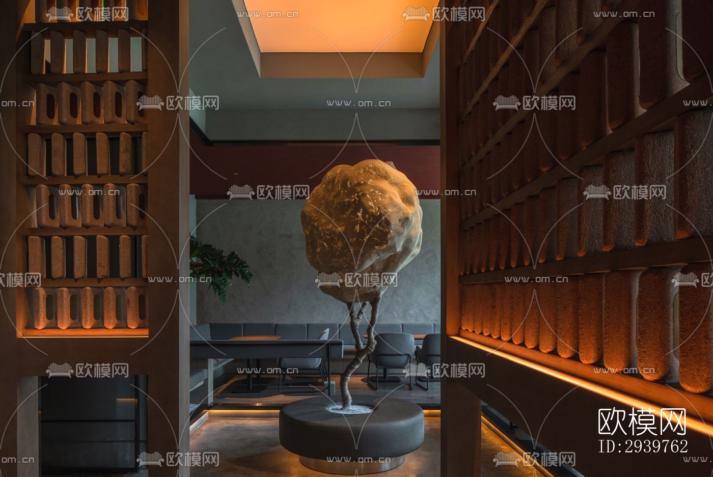 现代酒吧效果图下载（渲染图1）