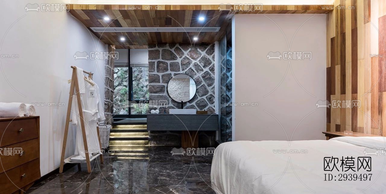 现代酒店民宿效果图下载（渲染图9）