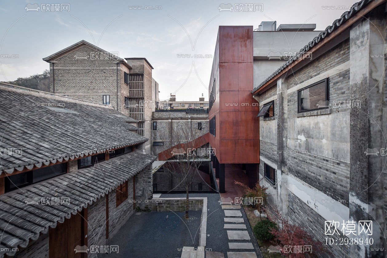 中式酒店民宿效果图下载（渲染图6）