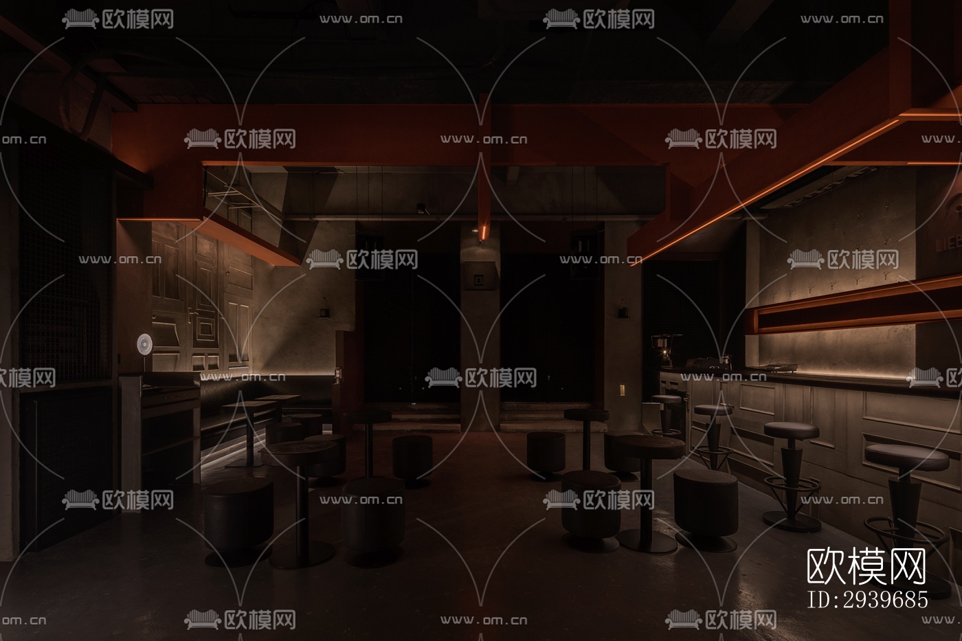 中古风酒吧效果图下载（渲染图10）