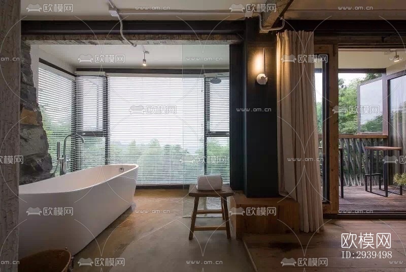 现代酒店民宿效果图下载（渲染图17）