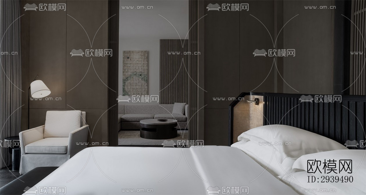 现代酒店民宿效果图下载（渲染图14）