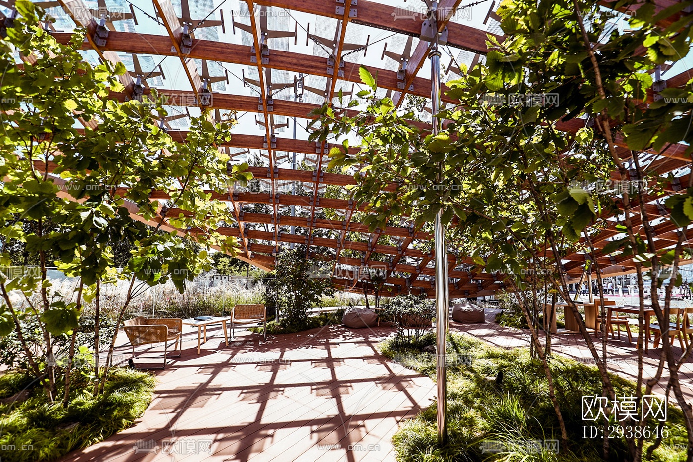 现代展览展厅效果图下载（渲染图11）