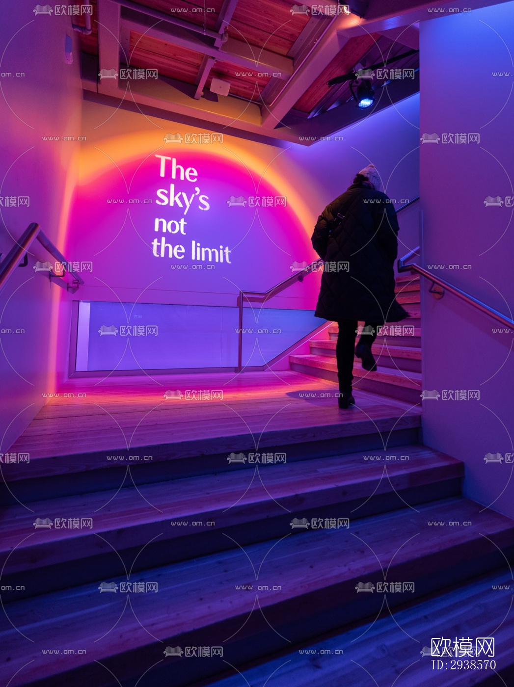 工业风展览展厅效果图下载（渲染图6）