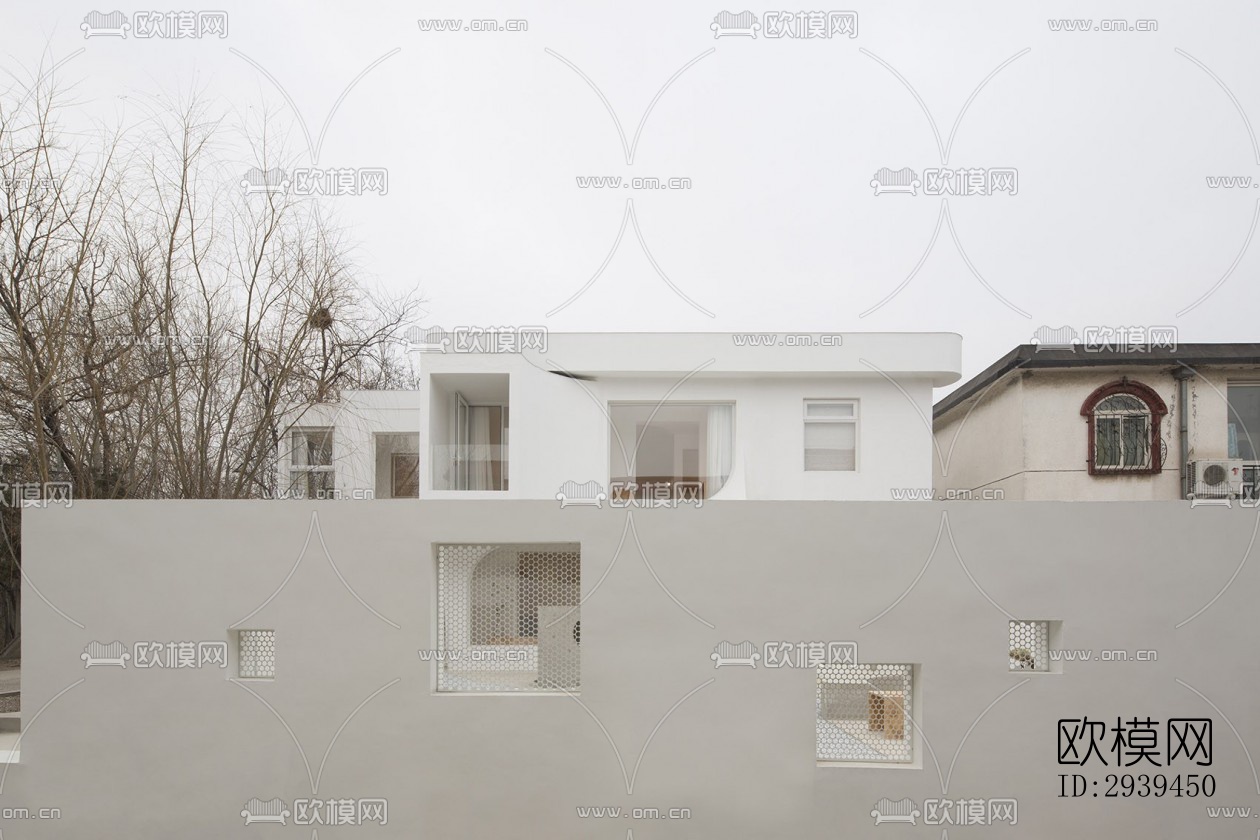 现代酒店民宿效果图下载（渲染图9）