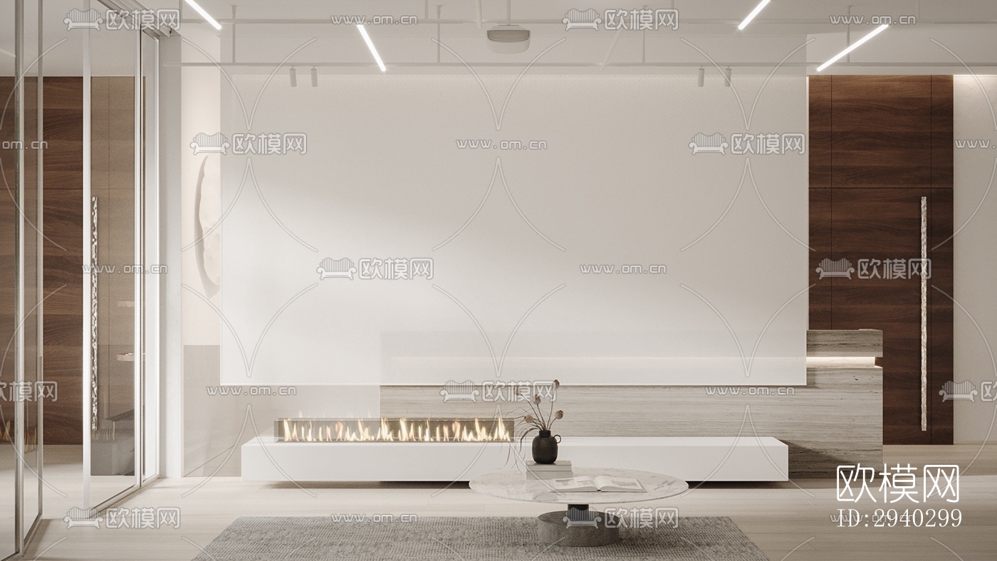 现代平层效果图下载（渲染图5）