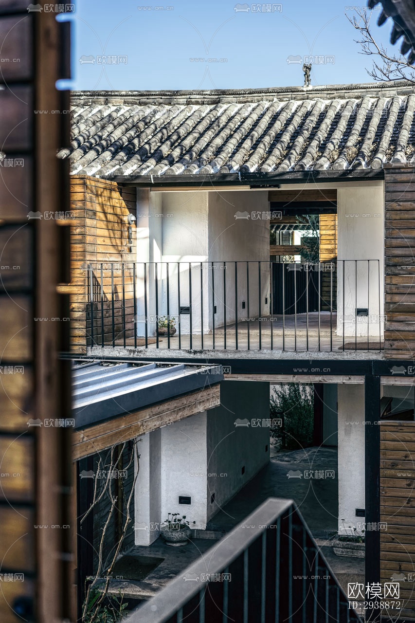 中式酒店民宿效果图下载（渲染图17）