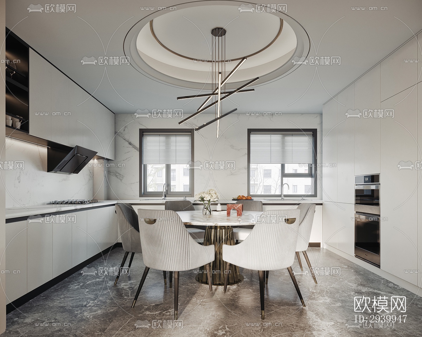 欧式复式效果图下载（渲染图10）