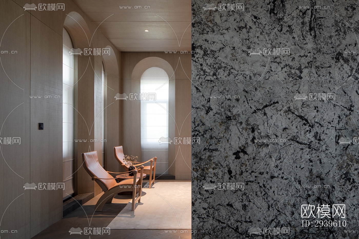 现代酒店民宿效果图下载（渲染图6）