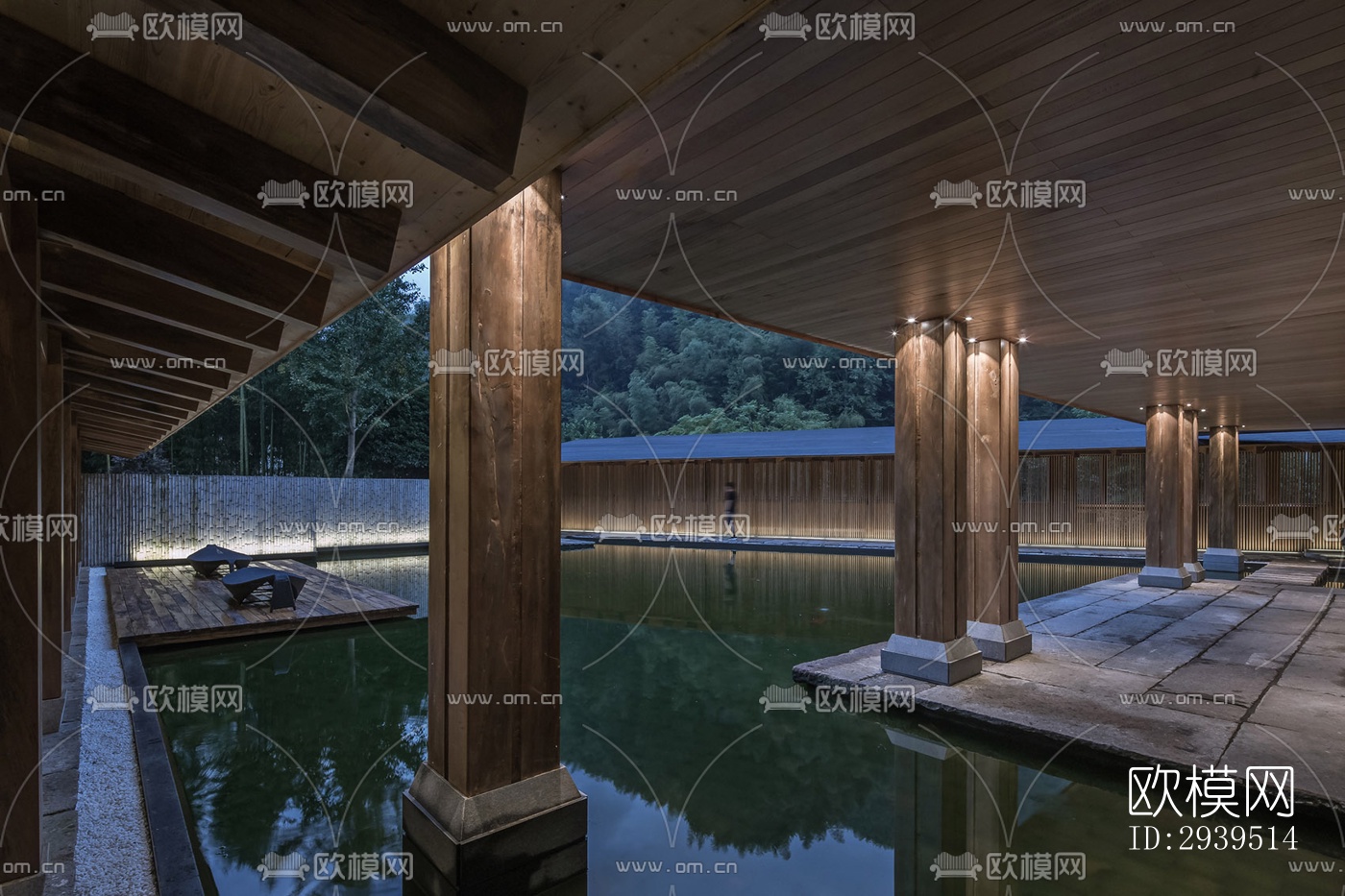 现代酒店民宿效果图下载（渲染图7）