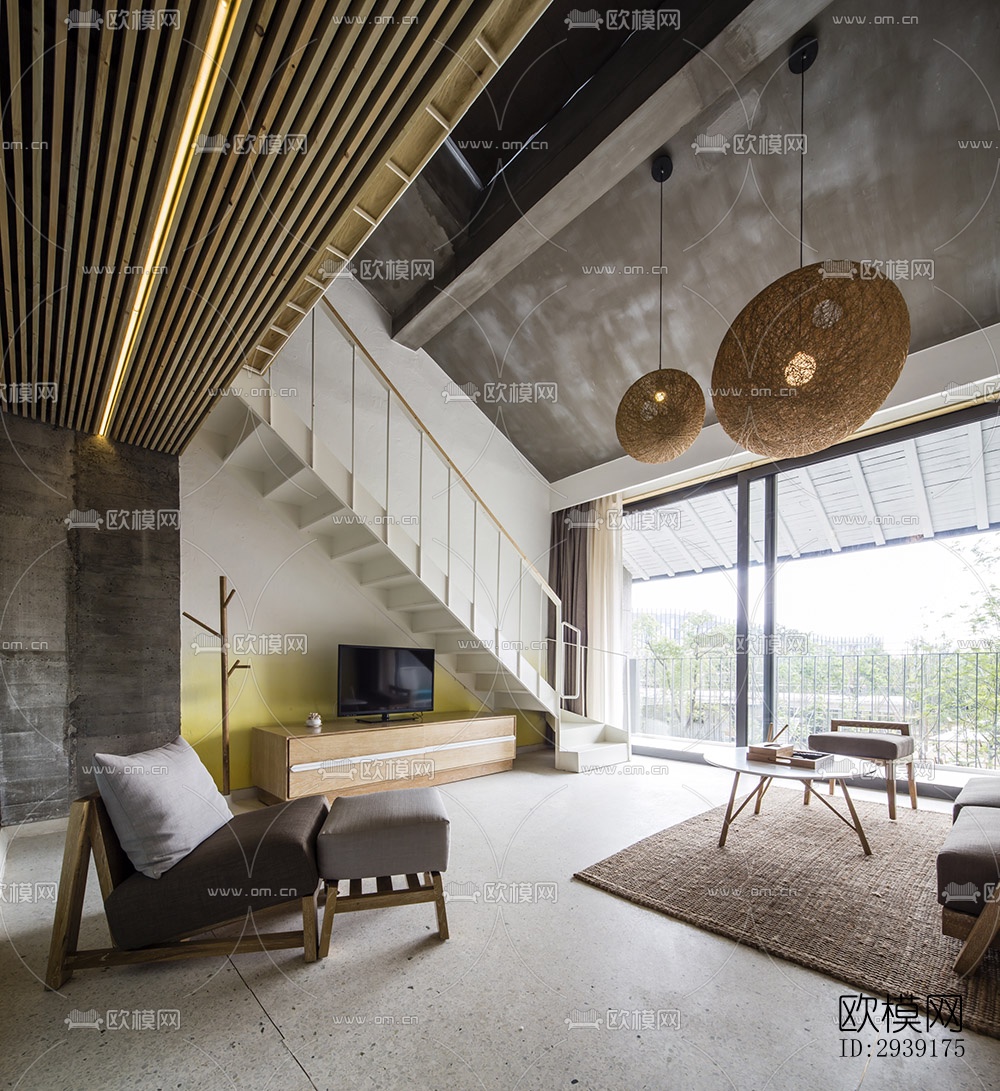 北欧酒店民宿效果图下载（渲染图1）