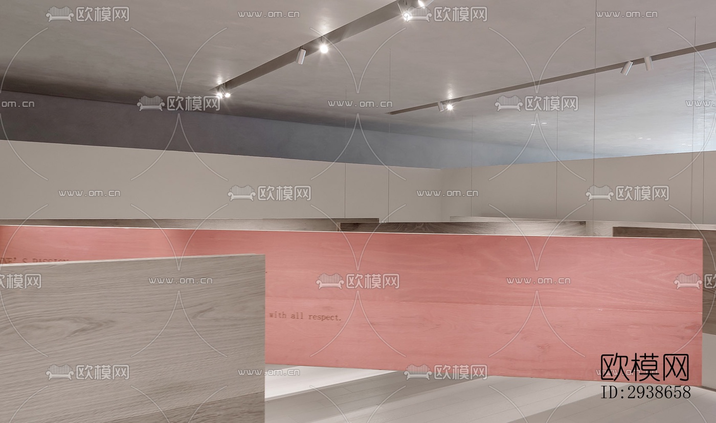 现代展览展厅效果图下载（渲染图4）