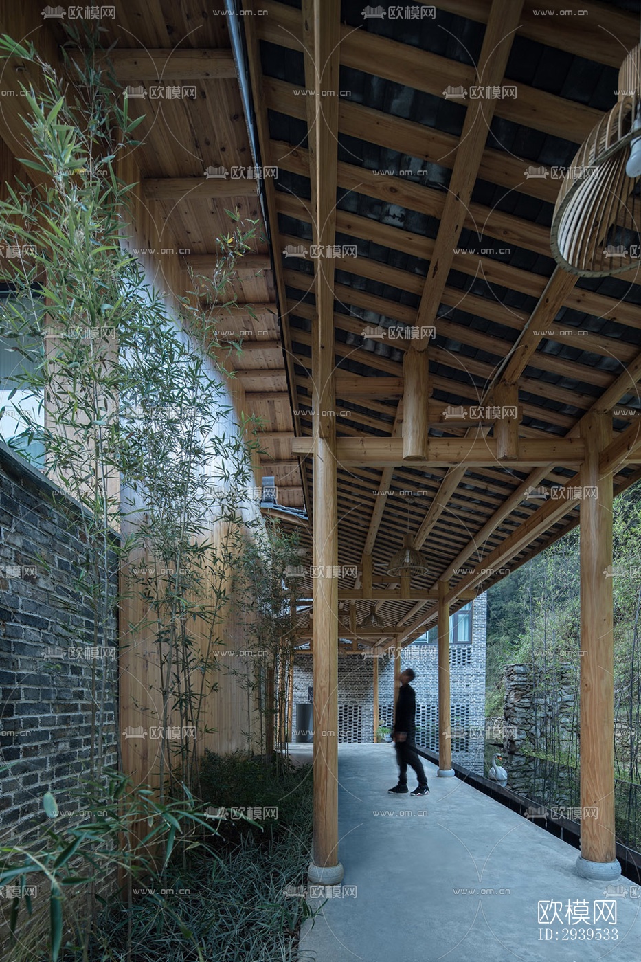 现代酒店民宿效果图下载（渲染图8）