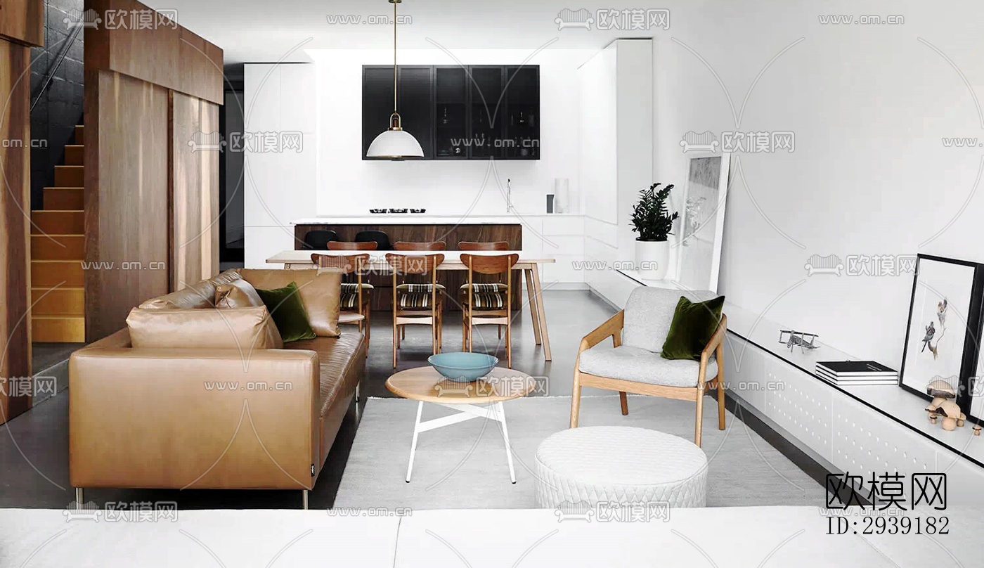 北欧酒店民宿效果图下载（渲染图14）