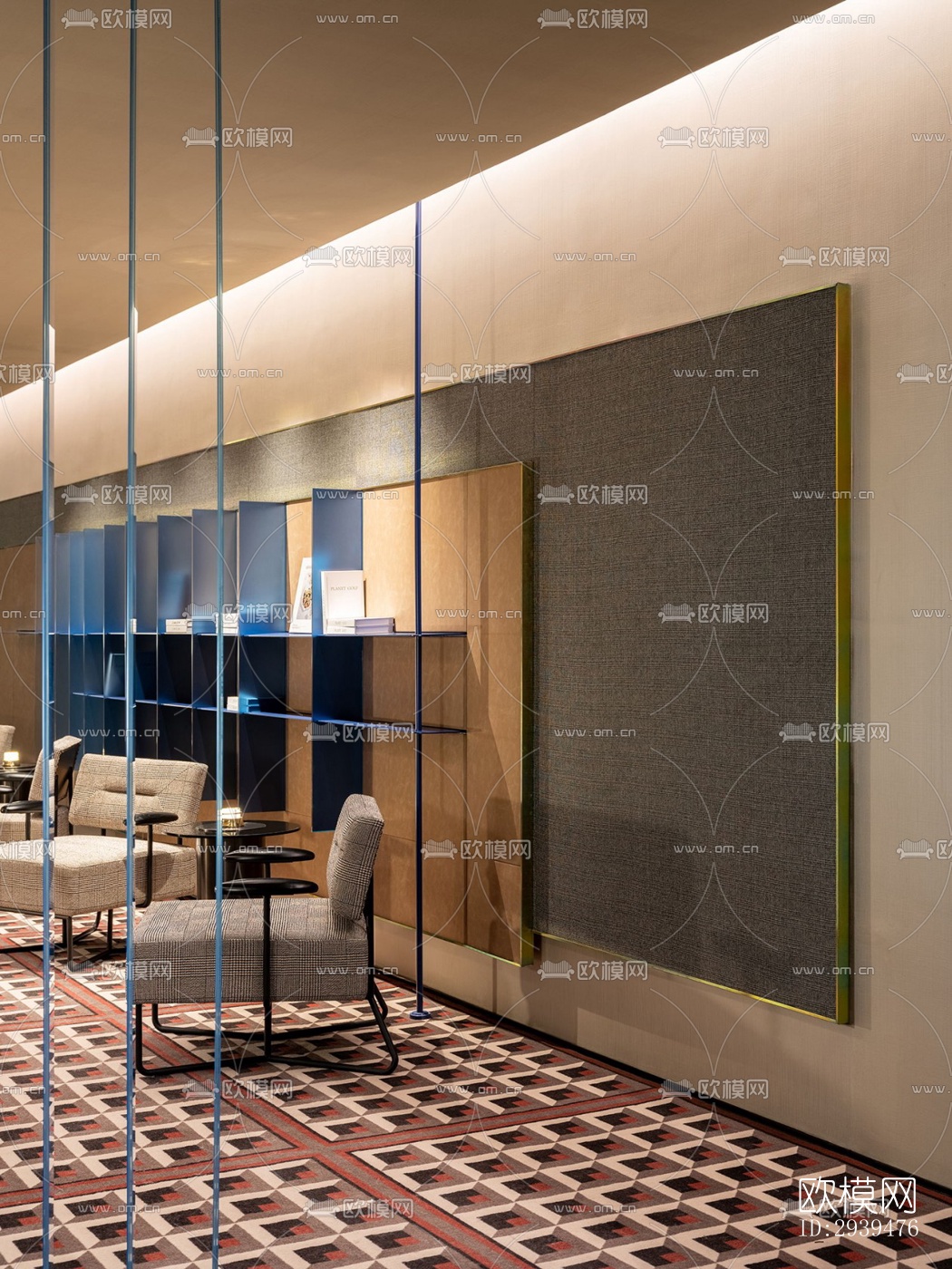 现代酒店民宿效果图下载（渲染图1）