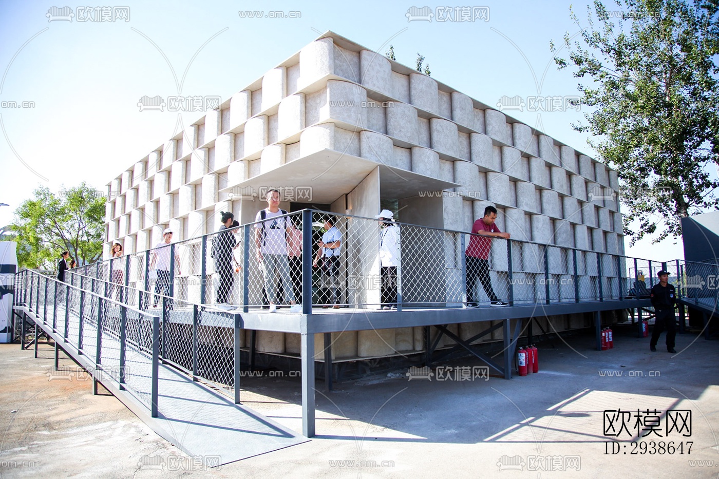 现代展览展厅效果图下载（渲染图1）