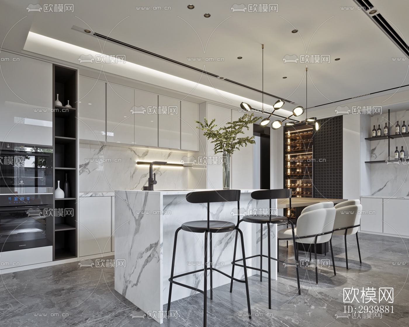 现代别墅效果图下载（渲染图7）