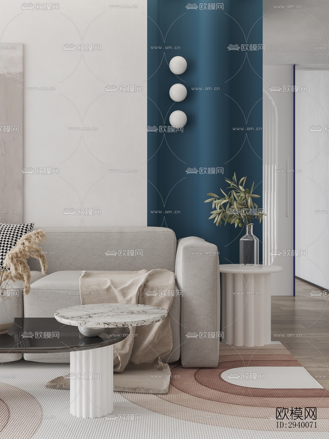 北欧平层效果图下载（渲染图4）