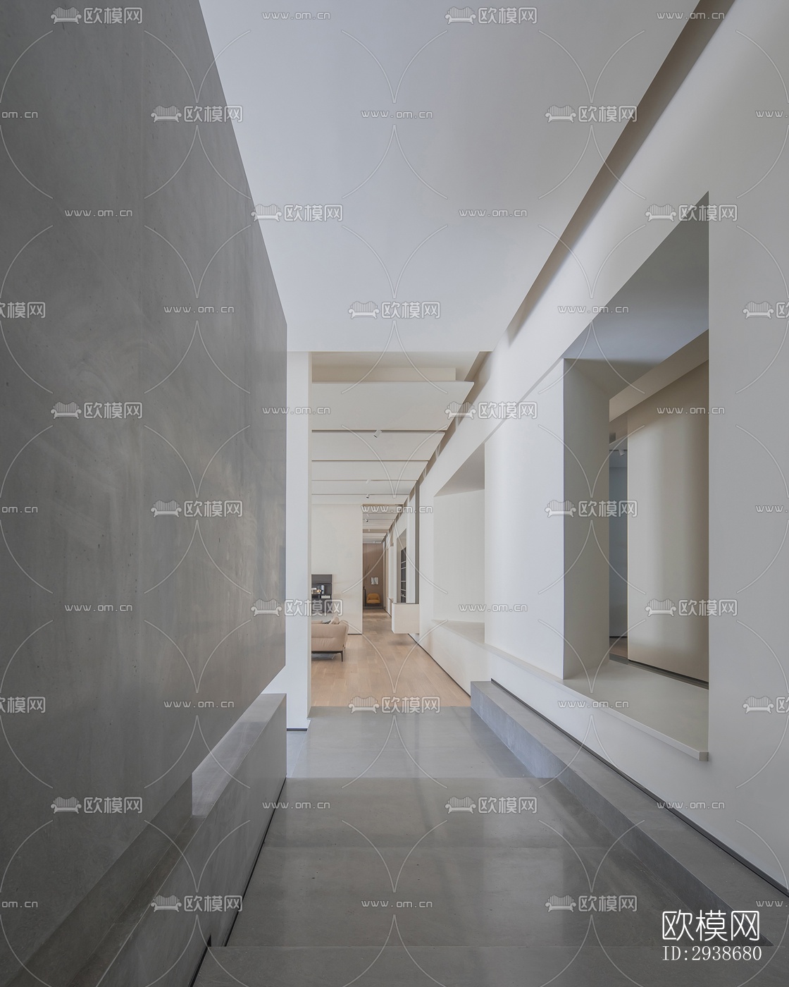 现代展览展厅效果图下载（渲染图3）