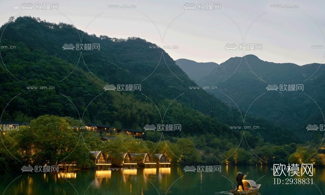 东南亚酒店民宿效果图下载（渲染图3）