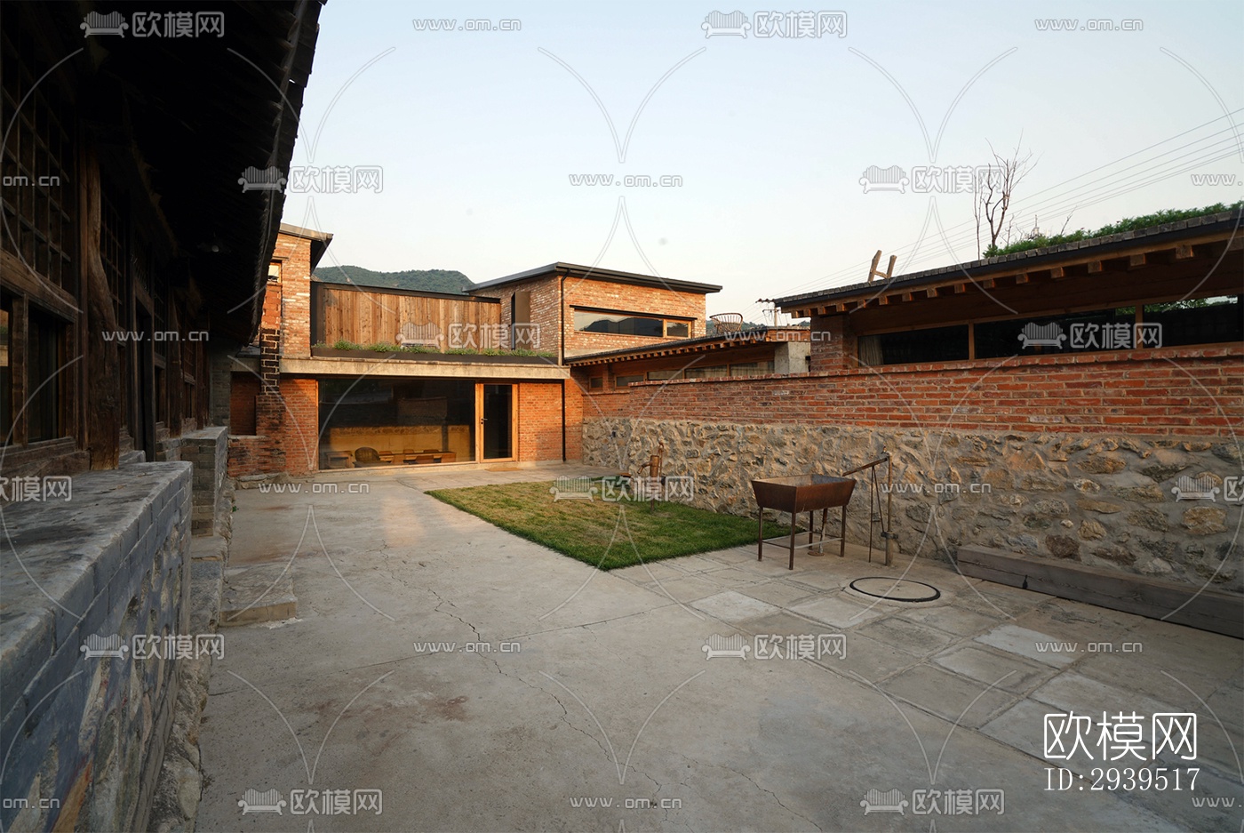 现代酒店民宿效果图下载（渲染图4）