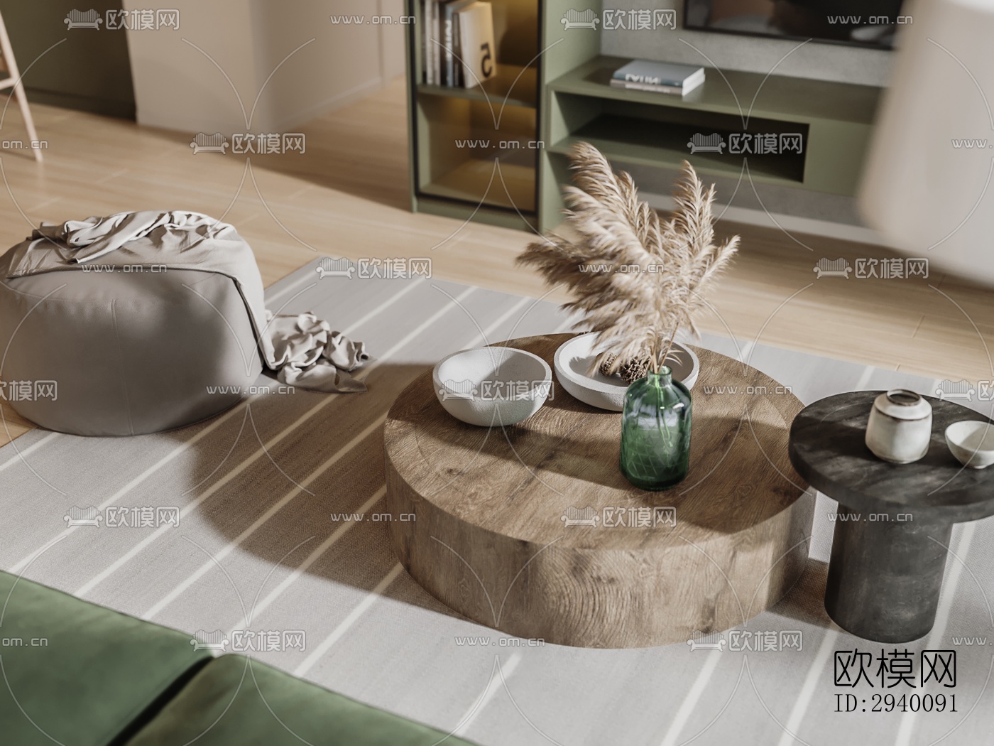 北欧平层效果图下载（渲染图2）