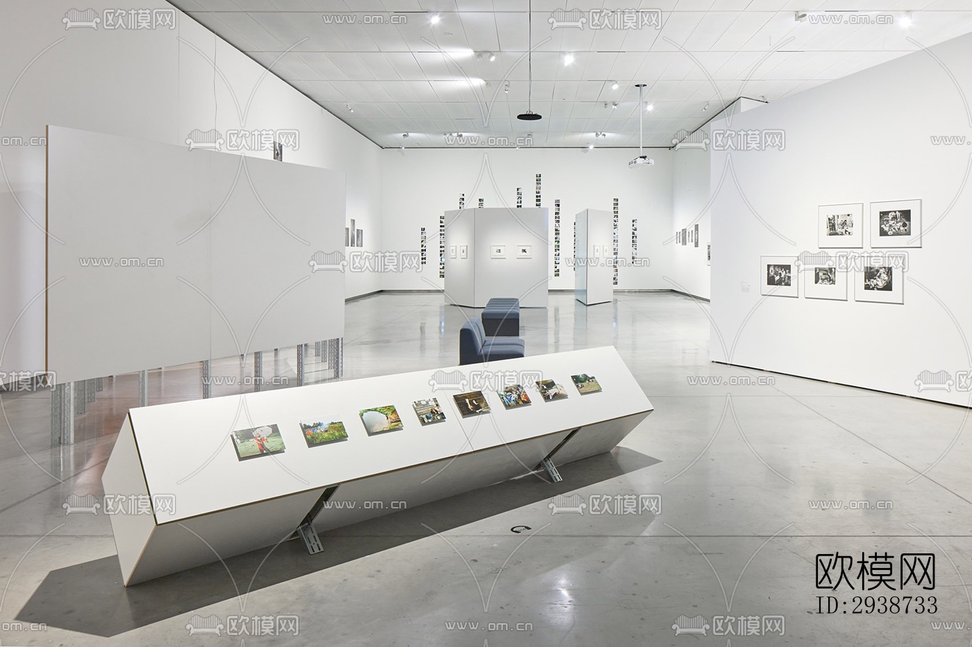 现代展览展厅效果图下载（渲染图6）