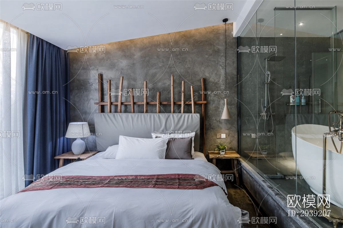 后现代酒店民宿效果图下载（渲染图6）