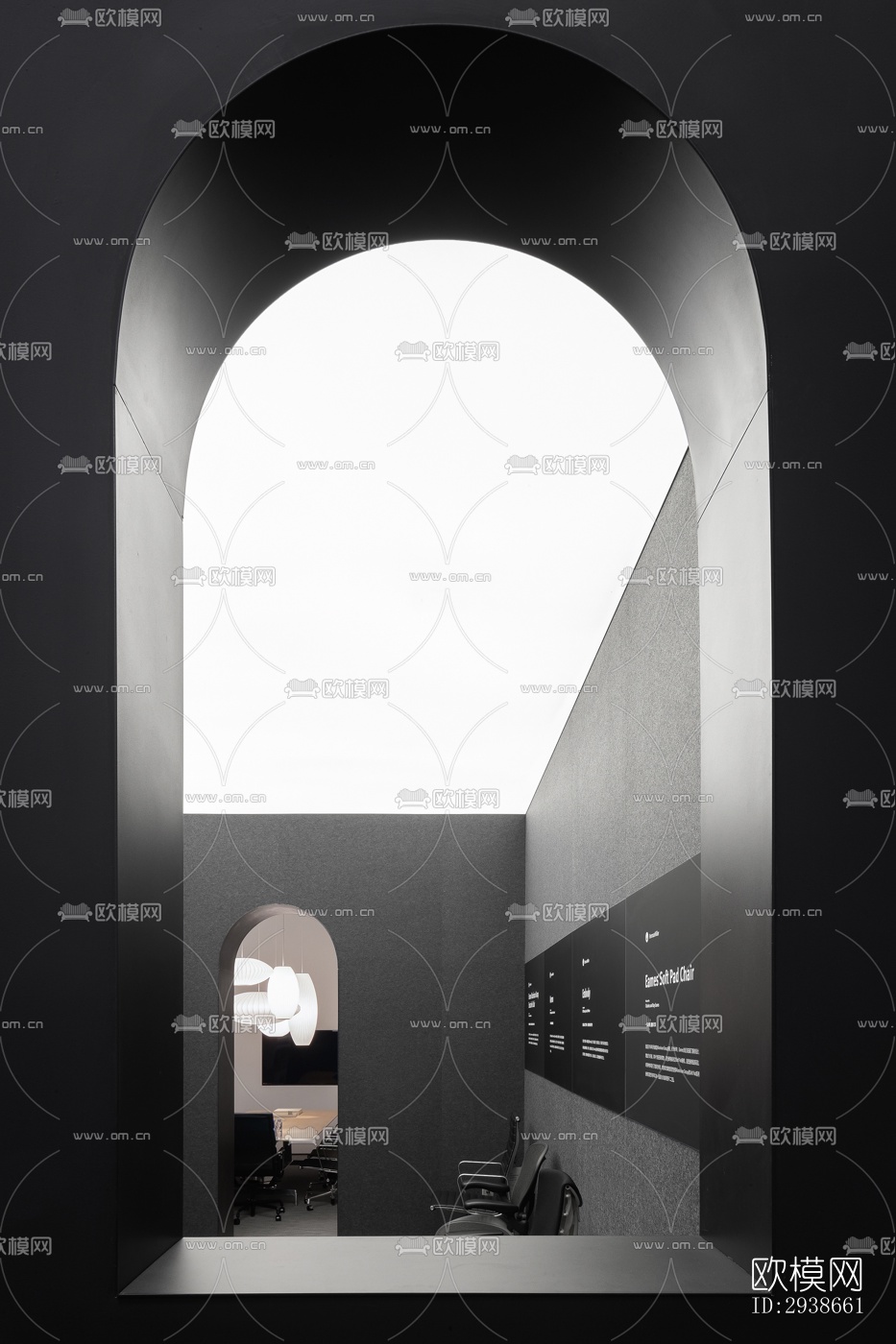 现代展览展厅效果图下载（渲染图9）