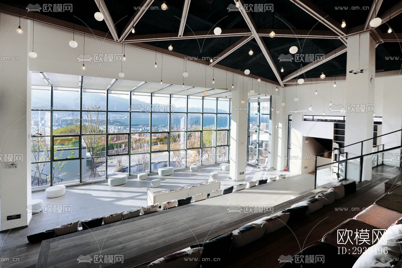 现代酒店民宿效果图下载（渲染图11）