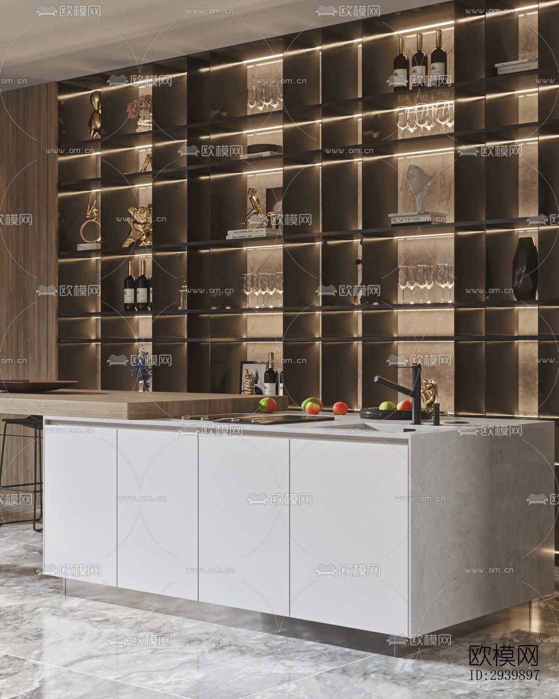 现代别墅效果图下载（渲染图7）