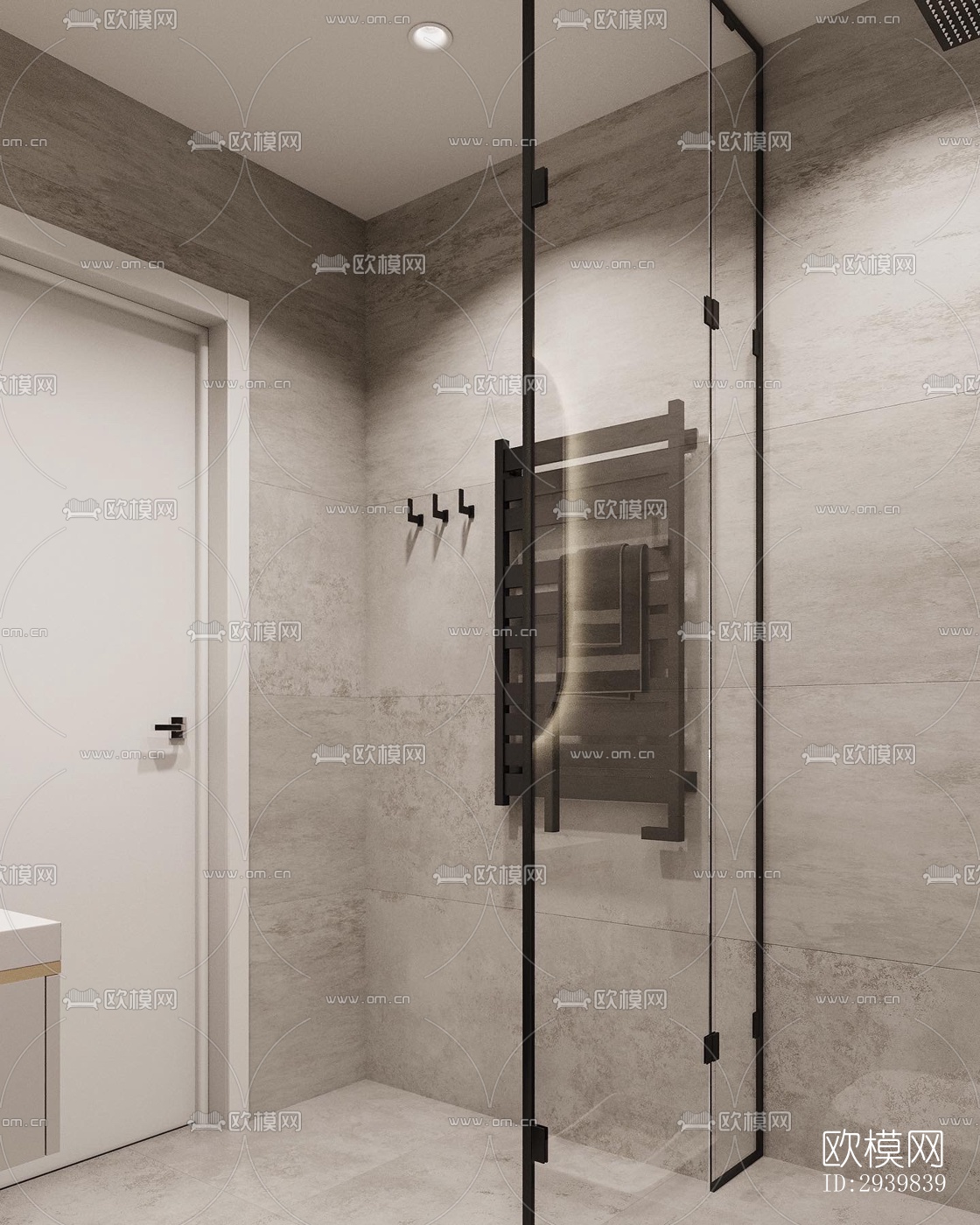 现代公寓效果图下载（渲染图1）