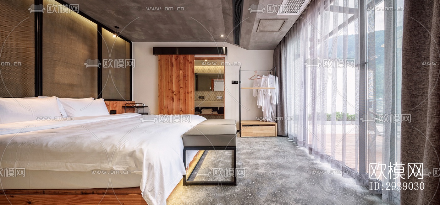 侘寂酒店民宿效果图下载（渲染图1）