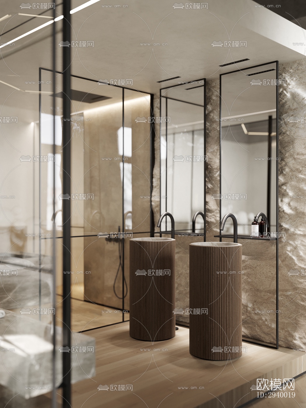 侘寂平层效果图下载（渲染图18）