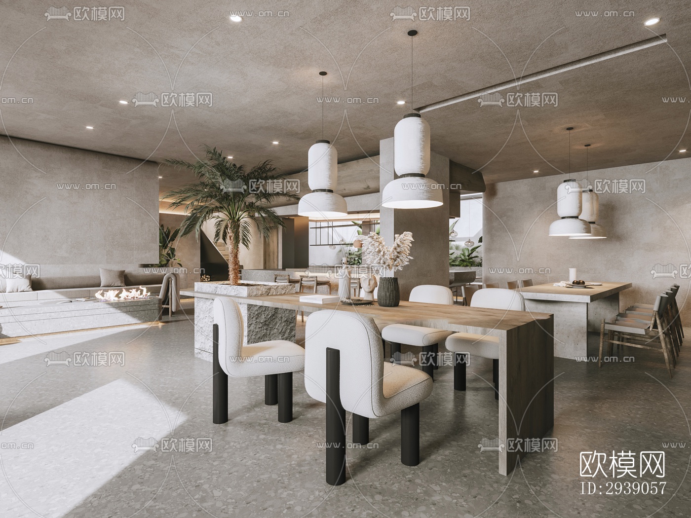 侘寂酒店民宿效果图下载（渲染图5）