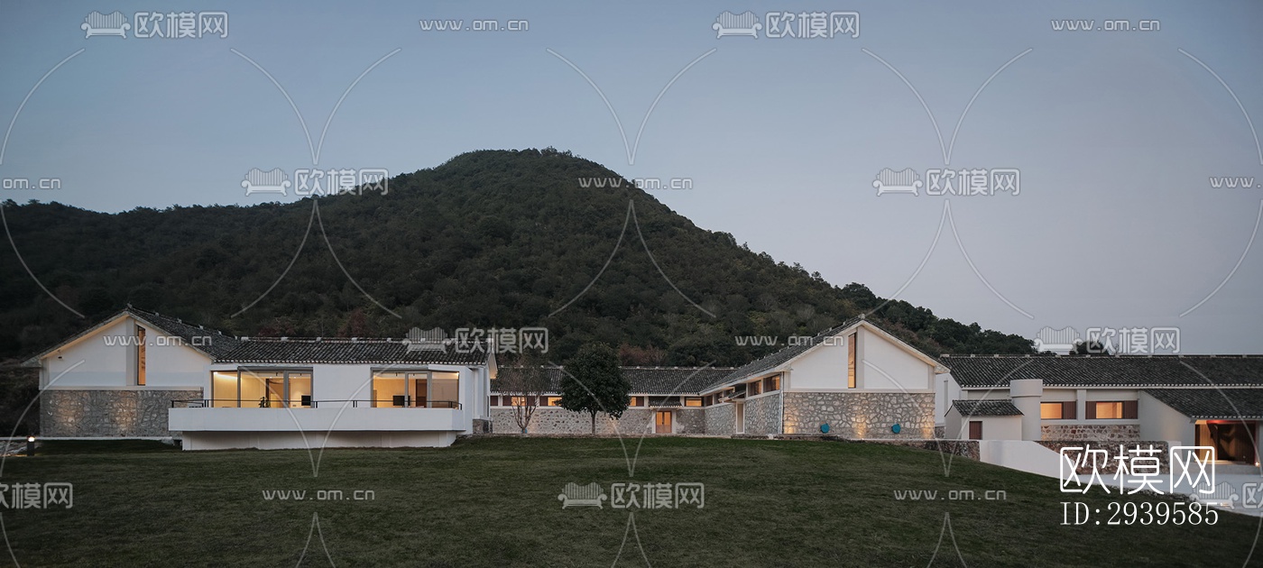 现代酒店民宿效果图下载（渲染图2）