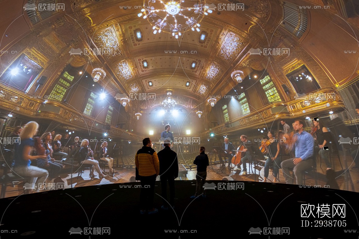 现代展览展厅效果图下载（渲染图1）