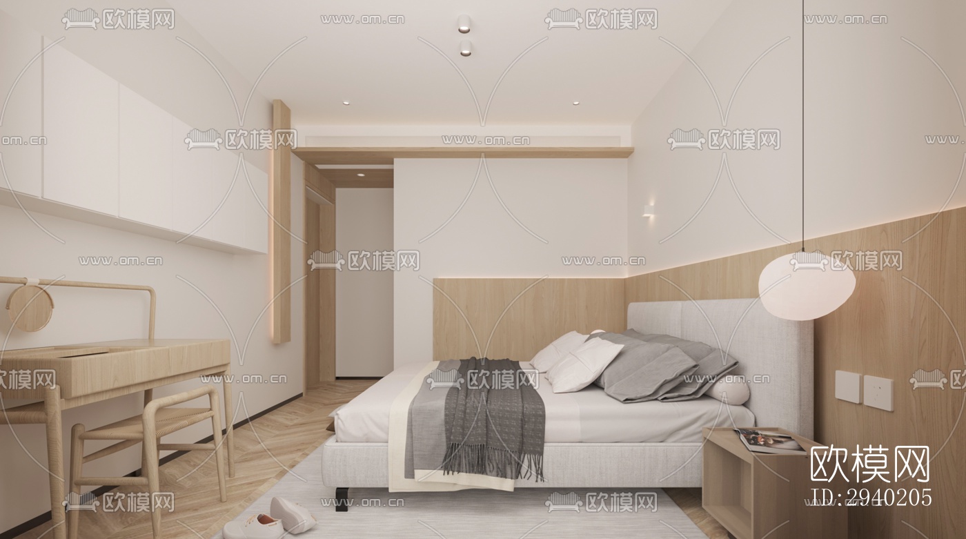 日式平层效果图下载（渲染图8）