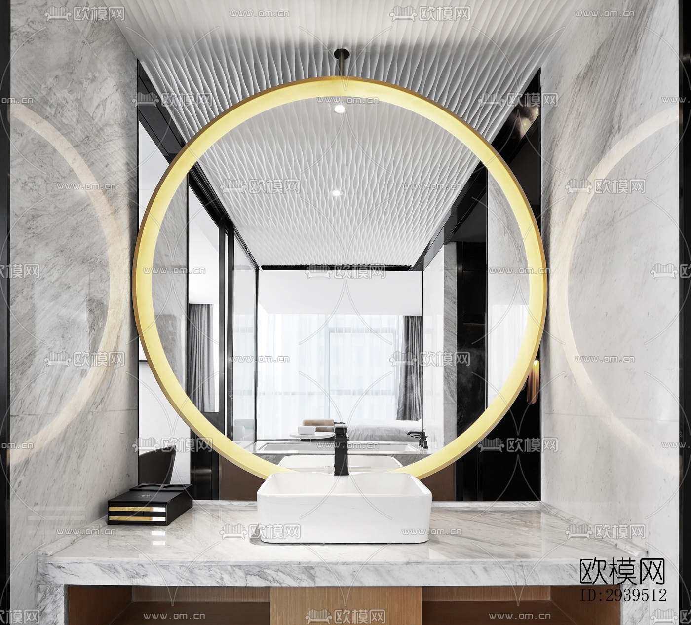 现代酒店民宿效果图下载（渲染图3）