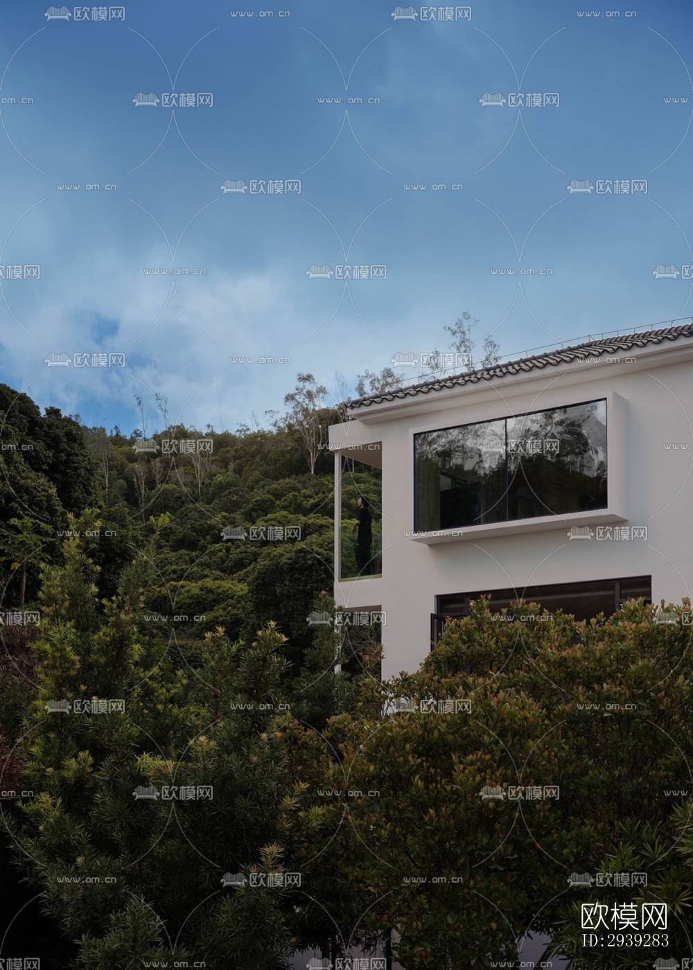 新中式酒店民宿效果图下载（渲染图14）