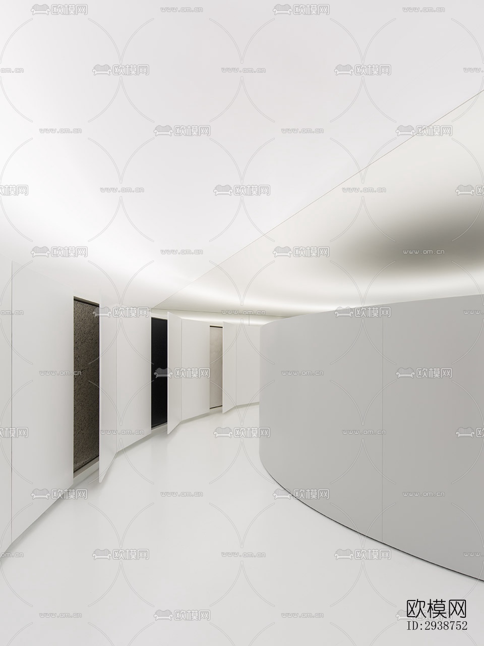 现代展览展厅效果图下载（渲染图8）